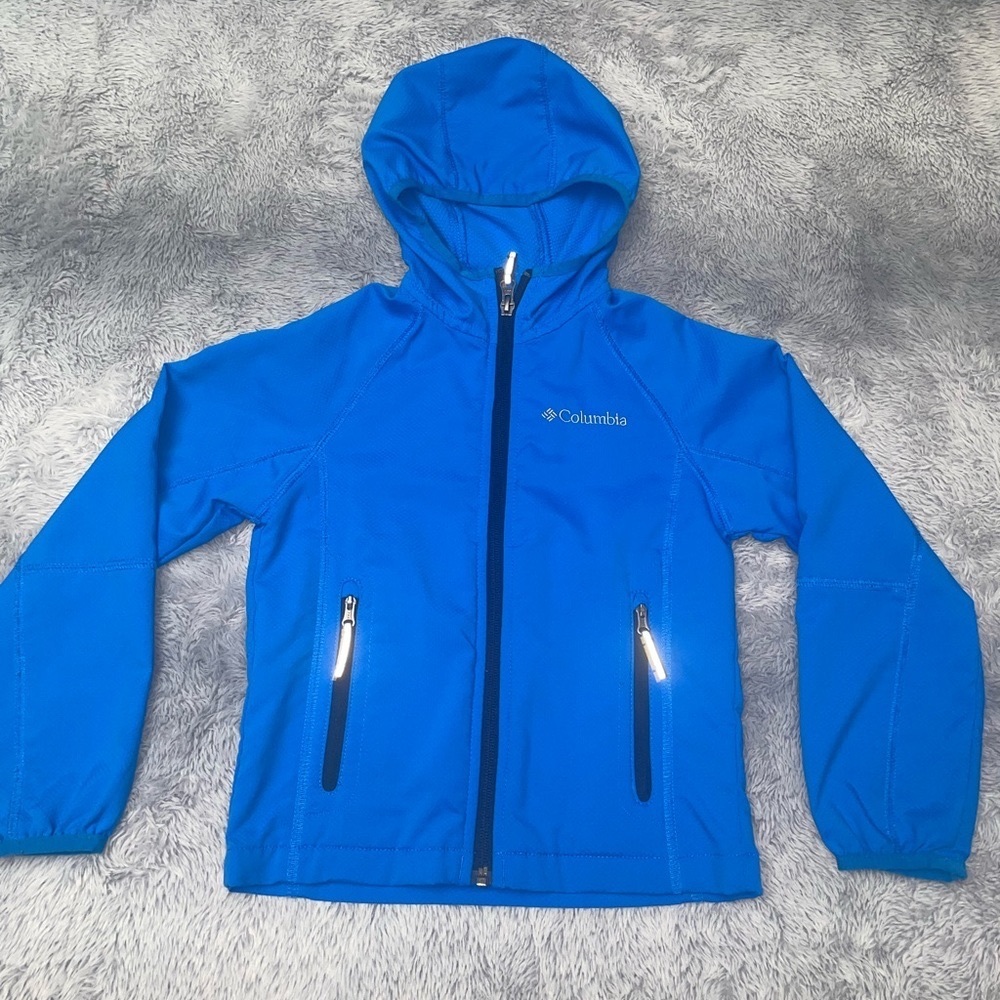 Columbia Blue kids XXS (4-5) Windbreaker Jacket Gently Used